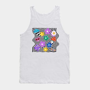 Psychedelic colorful design Tank Top